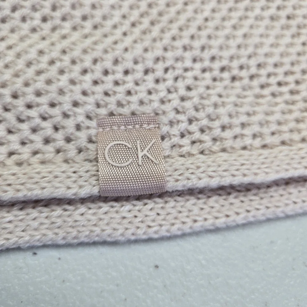 Calvin Klein Women Scarf‎ OS Beige Infinity Loop Knit Texture NWT